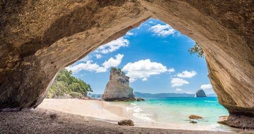 Visit the historic Cathedral Cove on your vacations