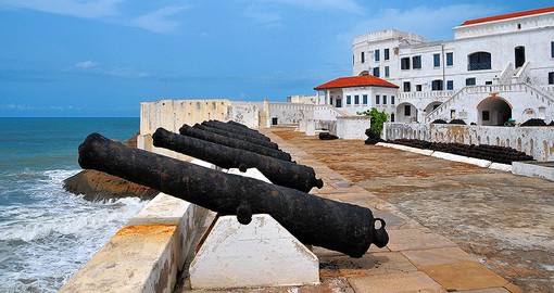 Ghana's Gold Coast is home to forty 'slave castles', built in the 16th-century