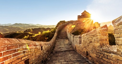Take a step through history while walking on The Great Wall of China, one of the seven wonders of the world