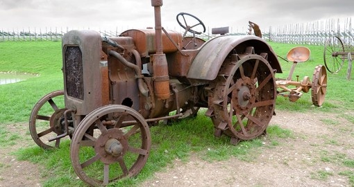Old tractor on Saaremaa Island