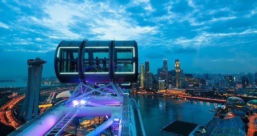 On top of the Singapore Flyer