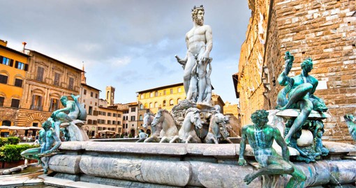 Fountain of Neptune in front of the Palazzo Vecchio