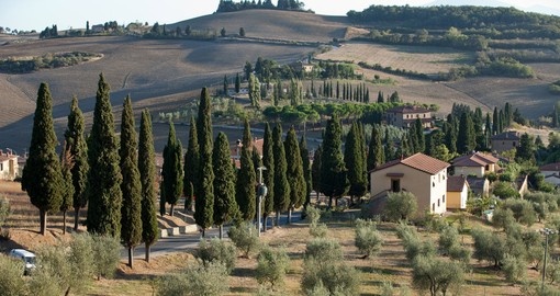 The landscape of Tuscany