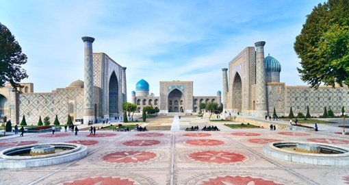 Shah-i-zinda, Registan square. Unesco world heritage