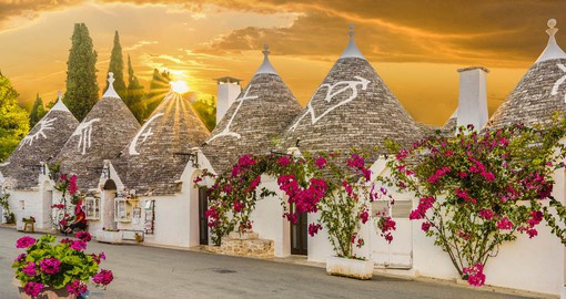 There are more than 1,500 Trulli houses in Alberobello some of which date from the 14th century