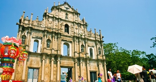 The Ruins of Saint Pauls Cathedral is a must see attraction on a Macau Tour