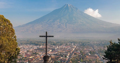 Take in  the Vista of Antigua on your Guatemala Tour