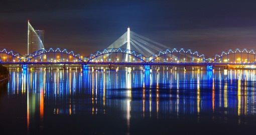 Riga and Daugava River