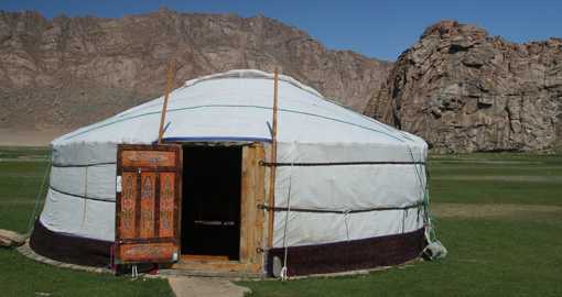 There is an option to overnight in a Yurt
