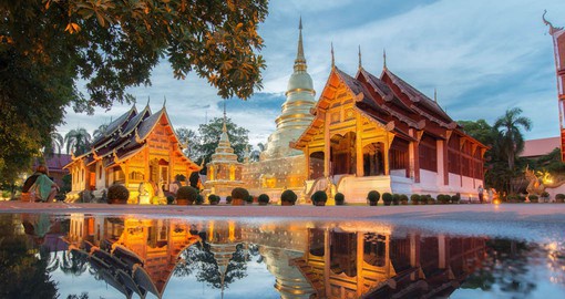 Phra Singh temple in Chiang Mai is a must for all trips to Thailand