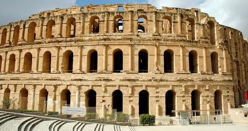 Ruins of Ancient Roman Amphitheater in El Djem