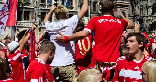 Soccer Fans in Munich
