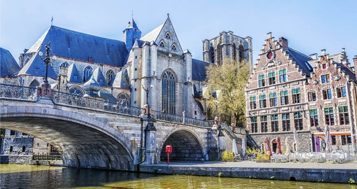 A visit to picturesque Ghent with it's Medieval Cathedral is part of your Belgium vacation