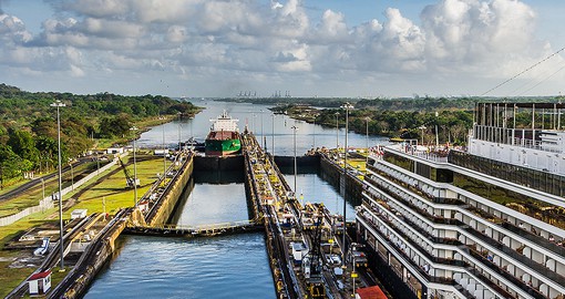 One of the most strategic waterways in the world, the Panama Canal was completed in 1914