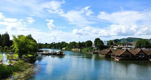 Beautiful River Kwai in Kanchanaburi province is a great inclusion for a Thailand vacation.