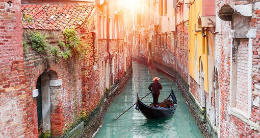Water crossing in Venice Italy