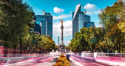 Mexico City, the Mexican capital, is the most populous city in North America