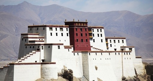 Shigatse Monastery, the most historic and culturally important in Tibet and is a great photo opportunity on all China tours.