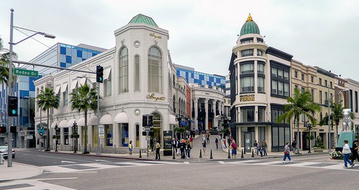 Browse the shops on LA's exclusive Rodeo Drive