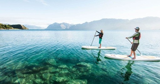 As part of your New Zealand vacation experience Paddle Boarding on Lake Wanaka