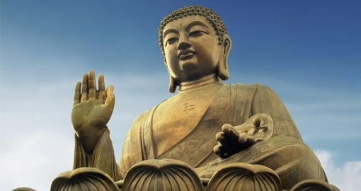 Buddha statue on Lan Tau Island, Po Lin monastery