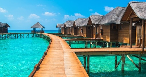 Overwater bungalows is a great choice of accommodation on all Tahiti vacations