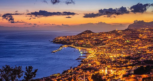 Funchal Is Madeira biggest town, with a population  of 100,000