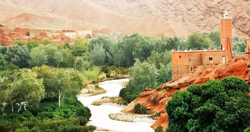 Moroccan kasbah in Dades Valley