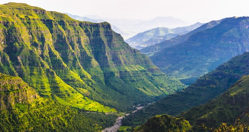 Take a look at breathtaking valley among the mountains in Ethiopia.