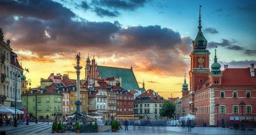 The Old Town Square is the oldest and one of the most charming in Warsaw