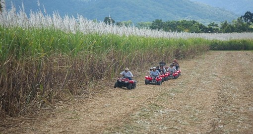 Explore North Queensland with Blazing Saddles' ATV bike riding adventure during your Trips to Australia.