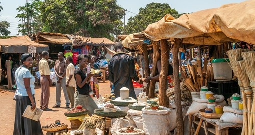 People at the market in Livingstone City