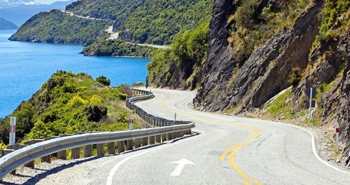 Enjoy beautiful view of the Lake Wakatipu on your drive during your next trip to New Zealand.