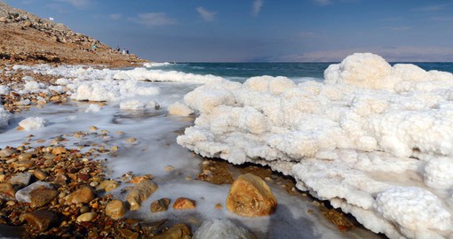 The Dead Sea is the lowest point on earth and is surround by the Negev Desert