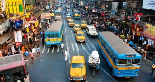 Kolkata has a density of 815 vehicles per km of road