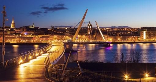 Peace Bridge, Derry, Northern Ireland, United Kingdom