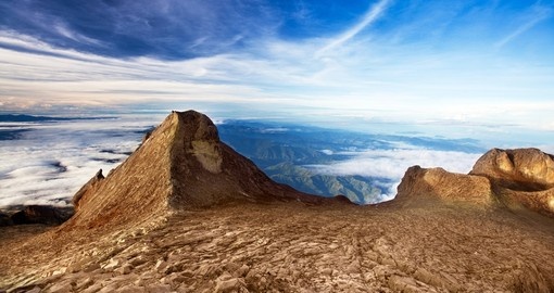 St Johns peak at Mount Kinabalu Borneo
