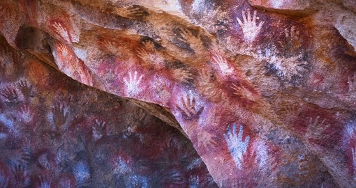 Cave paintings in the Cueva de las Manos