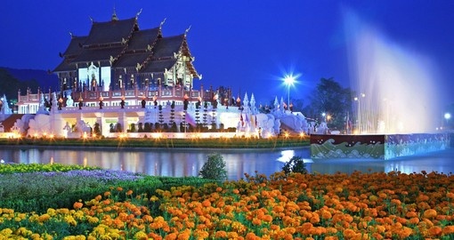 The Royal Flora temple is a great photo opportunity on your Thailand vacation.