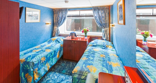 The Cabin on the MS Victor Hugo.
