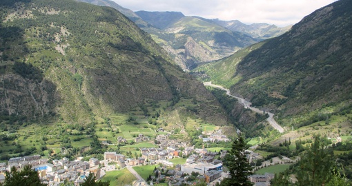 The beautiful mountain landscapes in Andorra