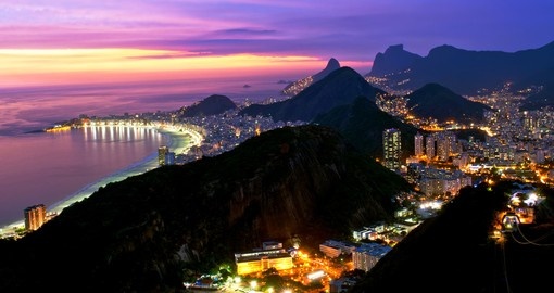 Experience Night View of Copacabana Beach, Rio de Janeiro