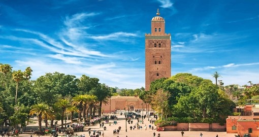 Experience the chaos of Marrakech on your trip to Morocco