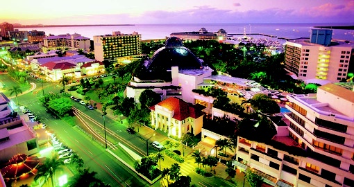 Wander around Cairns at night and experience the vibrant nightlife on your Trips to Australia.
