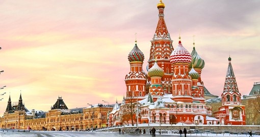 St. Basil's Cathedral in winter