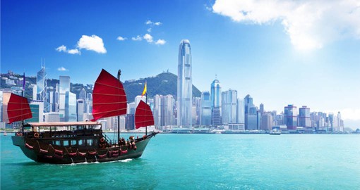 Coast through Hong Kong Harbour and enjoy the crystal clear water on your Hong Kong Vacation