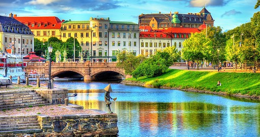 Take a quick cruise through the Dutch-style canals of Gothenburg to experience the picturesque town
