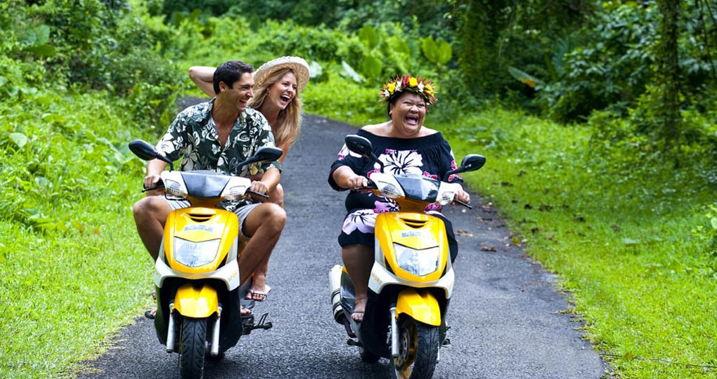 scooter in Cook Islands