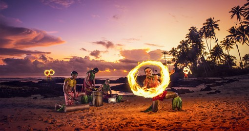 Samoan Fire Twirlers