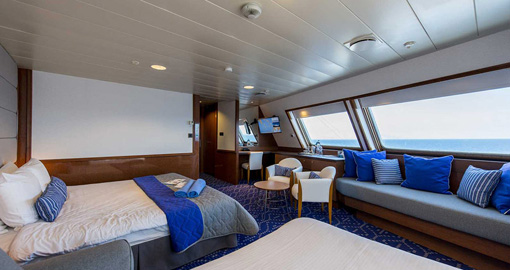 Grand Suite on the MS Celestyal Olympia.